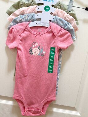 Carter’s Baby Girl One-Pieces Rompers Bodysuits Size 18 Months Baby Shower Gift